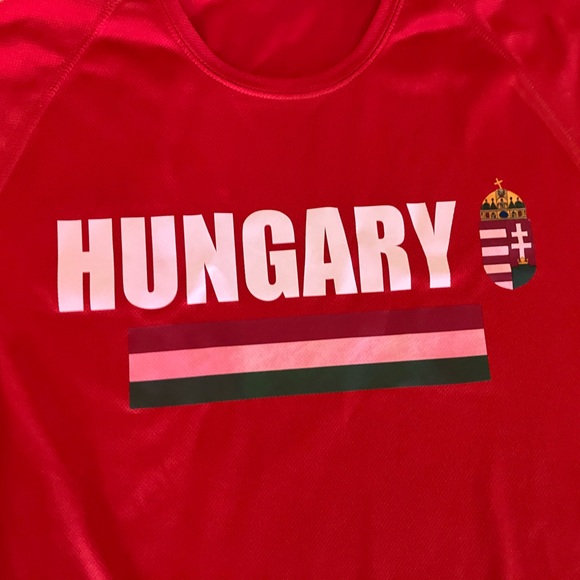 Red Hungary Short Sleeve Men's Tee - Picture 2 of 3